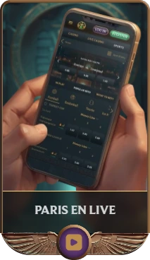Paris en direct sur mobile – interface de pari