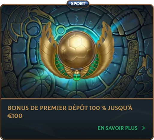 Bonus premier dépôt sport jusqu’à 100 € offert