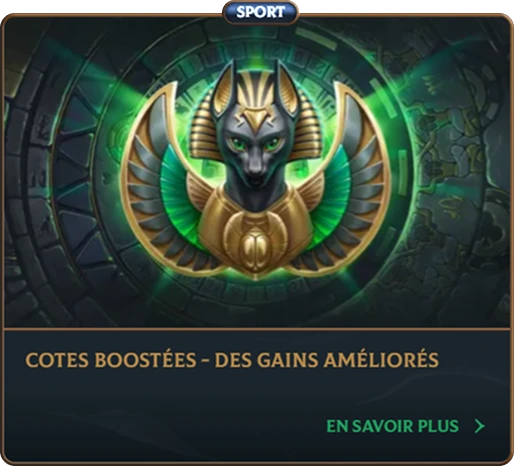 Cotes boostées sport – augmentez vos gains